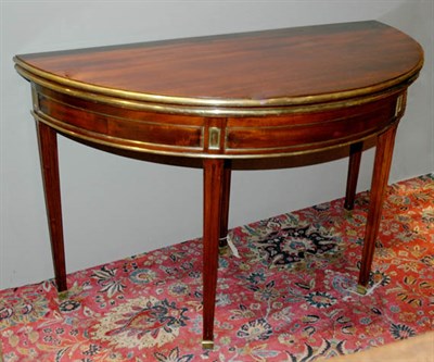 Lot 2467 - Louis XVI Brass Mounted Mahogany Fold-Over...