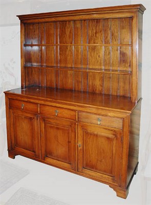 Lot 321 - Georgian Style Fruitwood Hutch Height 6 feet 1...