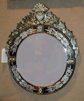 Lot 210 - Venetian Mirrored Framed Mirror Height 31...