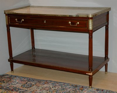 Lot 2445 - Louis XVI Brass Mounted Mahogany Console...