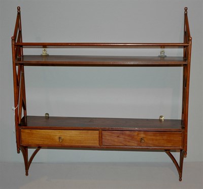 Lot 2479 - George III Mahogany Hanging Shelf Early 19th...