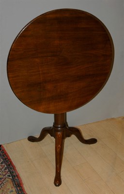 Lot 2260 - George III Mahogany Tilt-Top Tripod Table The...