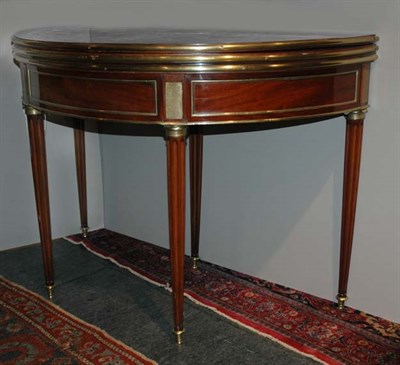Lot 2460 - Louis XVI Brass Mounted Mahogany Triple...