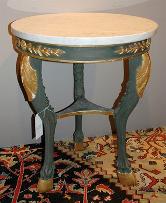 Lot 2576 - Swedish Neoclassical Painted and Parcel Gilt...