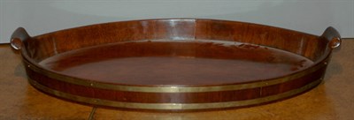 Lot 632 - Georgian Style Brass Mounted Mahogany Oval...