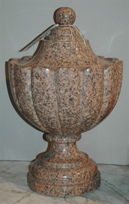 Lot 2511 - Continental Neoclassical Style Granite Urn Of...