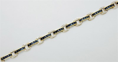 Lot 796 - Sapphire and Diamond Bracelet
