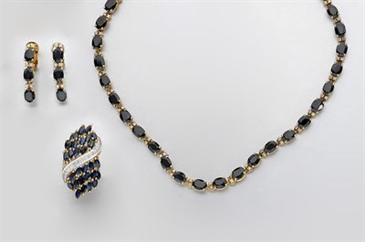 Lot 782 - Group of Sapphire and Diamond Jewelry