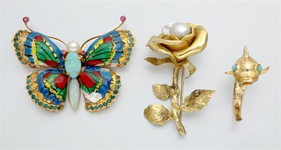 Lot 715 - Group of Gold Jewelry