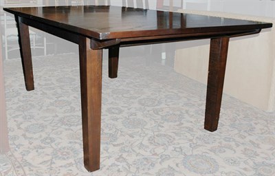Lot 186 - Wenge Finish Fruitwood Dining Table with Two...