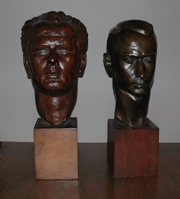 Lot 194 - Two Bronze Busts Height of taller 23 inches.