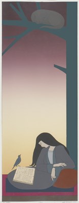 Lot 3087 - Will Barnet THE CALLER Color lithograph and...