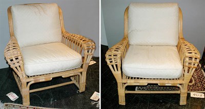 Lot 179 - Set of Four Rattan Armchairs