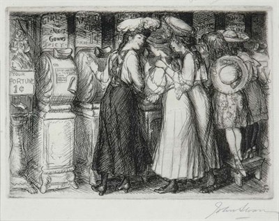 Lot 3267 - John Sloan FUN, ONE CENT (MORSE 131) Etching,...
