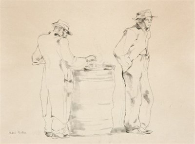 Lot 98 - Andree Ruellan American, 1905-2006 TWO MEN...