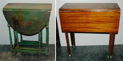Lot 237 - Two Georgian Style Drop-Leaf Gate Leg Tables...