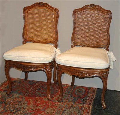 Lot 2258 - Set of Six Louis XV Beechwood Side Chairs Each...