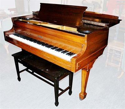 Lot 224 - Kranich & Bach Mahogany Baby Grand Piano with...