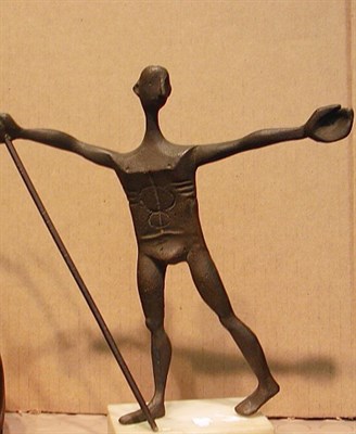 Lot 125 - 20th Century School STANDING FIGURE Bronze on...