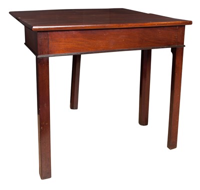 Lot 369 - George III Style Mahogany Fold-Over Table...