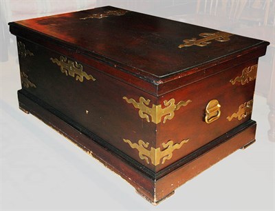 Lot 280 - Victorian Style Brass Mounted Mahogany Blanket...