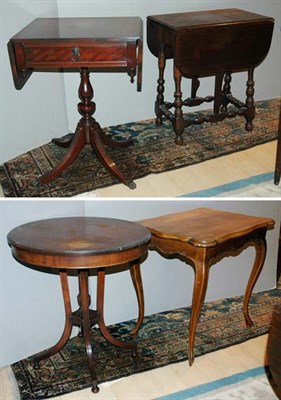 Lot 289 - Two Georgian Style Mahogany Occasional Tables;...