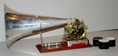 Lot 2496 - Lioret Phonograph Circa 1897 Comprising a...