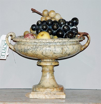 Lot 327 - Marble Urn with Fruit
