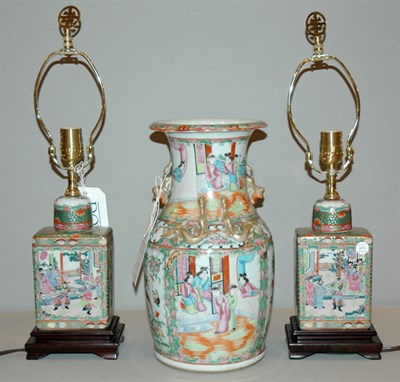 Lot 616 - Pair of Rose Medallion Porcelain Covered...