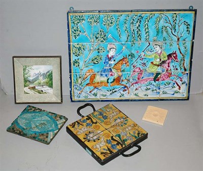 Lot 306 - Miscellaneous Group of Ceramic Tiles Various...