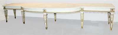 Lot 254 - Neoclassical Style Marble Top Painted Low...