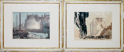 Lot 169A - Artist Unknown [DOCK SCENE] and [FIGURES IN A...