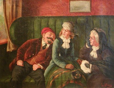 Lot 17 - L. DeWin 19th/20th Century Dozing Off Signed L....