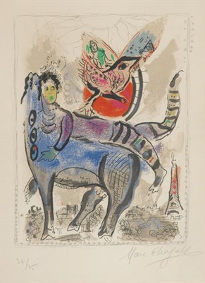 Lot 3123 - Marc Chagall THE BLUE COW (M. 488) Color...