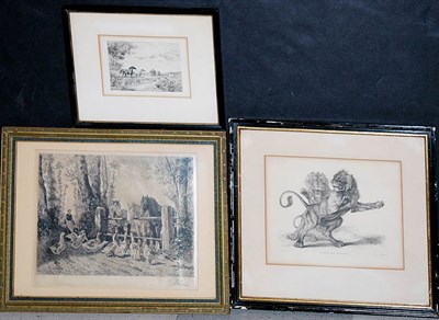 Lot 166 - Charles Volkmar [DUCK FAMILY] Etching;...
