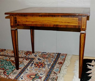 Lot 298 - Continental Inlaid Mahogany and Fruitwood Side...