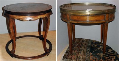 Lot 300 - Neoclassical Style Brass Mounted Mahogany Oval...