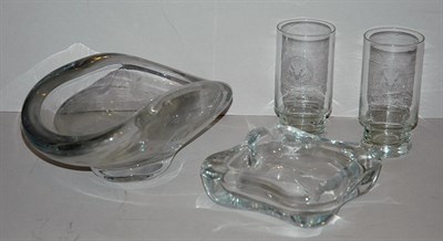 Lot 308 - Miscellaneous Group of Clear Glass Table...