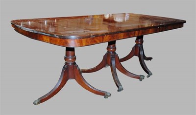 Lot 309 - Georgian Style Mahogany Double Pedestal Table...