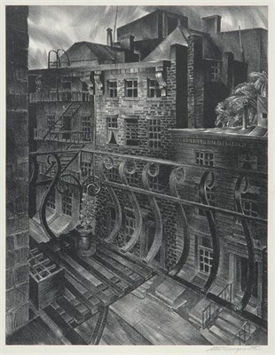 Lot 3376 - Stow Wengenroth CITY STREET (S. 36) Lithograph,...