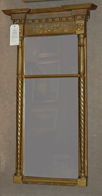 Lot 215 - Federal Gilt-Wood Mirror Height 39 inches,...
