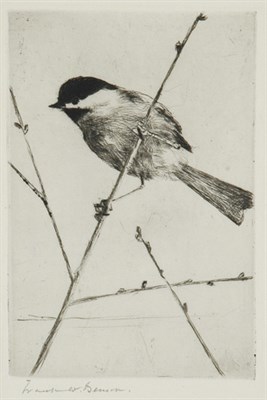 Lot 3324 - Frank W. Benson CHICKADEE (P. 296) Drypoint,...