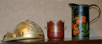 Lot 328 - Miscellaneous Group of Six Tole Decorations...