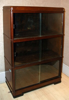 Lot 329 - Mahogany Three-Tier Display Cabinet Height 53...