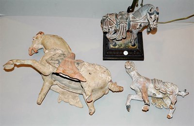 Lot 338 - Two Pairs of Tang Style Horses One pair...