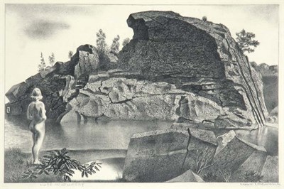 Lot 3357 - Louis Lozowick NUDE IN A QUARRY (FLINT 219)...