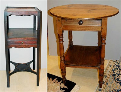 Lot 361 - Two Provincial Style Fruitwood Side Tables;...