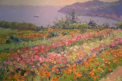 Lot 12 - Pierre Bittar French, b. 1934 Champs de Fleurs...