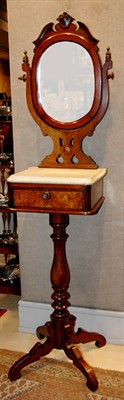 Lot 371 - Victorian Style Marble Top Mahogany Mirrored...