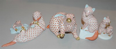 Lot 381 - Miscellaneous Group of Seven Herend Porcelain...